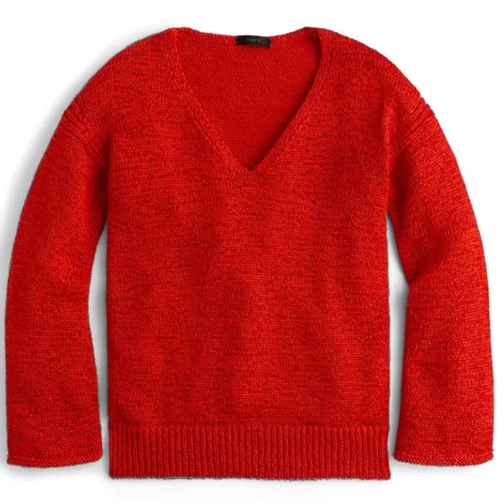 J Crew Flare Sleeve Swing Sweater